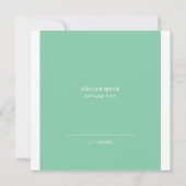 Golf Thema Danke Karte | Flat Option (Rückseite)