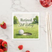 Golf-Thema für Golfer-Ruhestandsfeier Serviette (Beispiel)