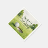 Golf-Thema für Golfer-Ruhestandsfeier Serviette (Ecke)