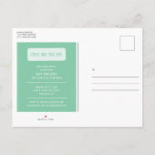 Golf Thema Geburtstag Einladung Postkarte (Rückseite)