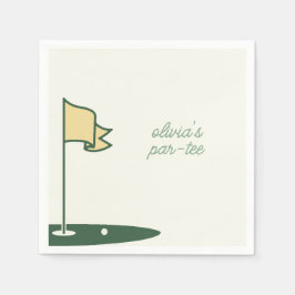 Golf Thema Geburtstag Par-T-Shirt Napkins Serviette