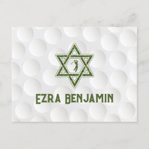 Golf Thema Golf Bar Mitzwa Danke schön Postkarte
