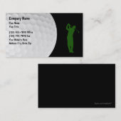 Golf-Thema-moderner Plan Visitenkarte (Vorne/Hinten)