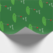 Golf-Thema Packpapier für Geburtstag & Weihnachten (Ecke)