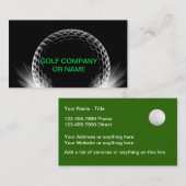 Golf-Thema-Trainer-Lehrer Visitenkarte (Vorne/Hinten)