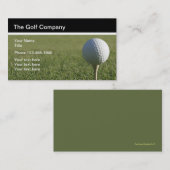 Golf-Thema Visitenkarte (Vorne/Hinten)