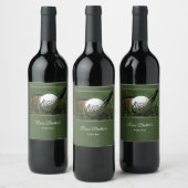 Golf-Thema Weinetikett (Flaschen)