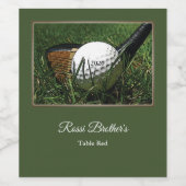 Golf-Thema Weinetikett (Einzelnes Label)