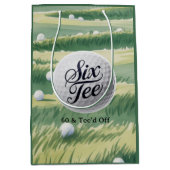 Golf Theme 60 & Tee’d Off Birthday Party  Mittlere Geschenktüte (Vorderseite)