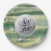 Golf Theme 60 & Tee’d Off Birthday Party  Pappteller (Vorderseite)