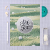 Golf Theme 60 & Tee’d Off Birthday Party  Seidenpapier (Handwerk)
