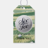 Golf Theme 60 & Tee’d Off Birthday Party Thank You Geschenkanhänger (Vorderseite)