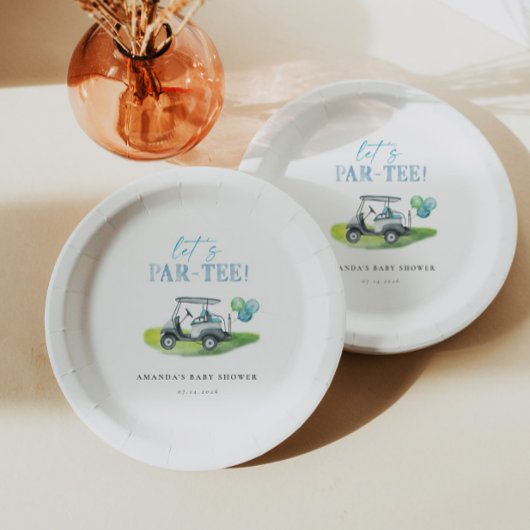 Golf Theme Baby Dusche Pappteller