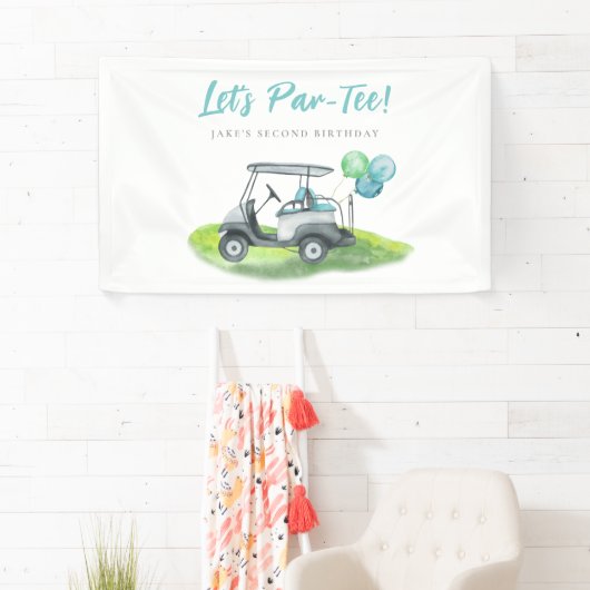 Golf Theme Birthday Banner (Insitu)