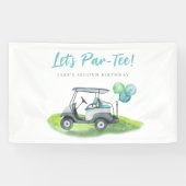 Golf Theme Birthday Banner (Horizontal)
