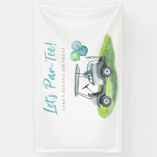 Golf Theme Birthday Banner (Vertikal)