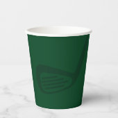 Golf Theme Birthday Party Drink Cups Pappbecher (Vorderseite)