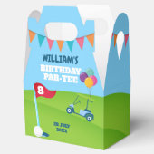 Golf Theme Birthday Party Geschenkschachtel (Geöffnet)