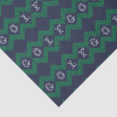 Golf Theme Blue Weihnachtsgeschenk Seidenpapier (Ausschnitt)