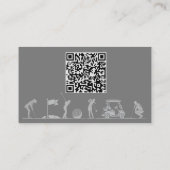 Golf Theme Card - Ladys Visitenkarte (Rückseite)