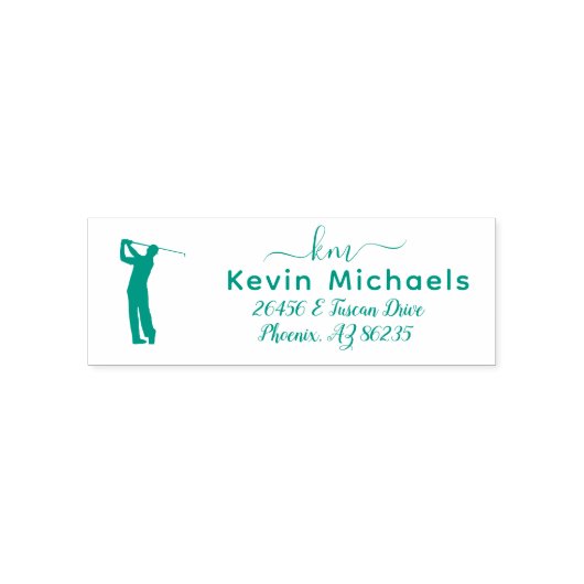 GOLF Theme Custom Personalisiert Permastempel (Design)