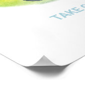 Golf Theme Fevor Sign Poster (Ecke)