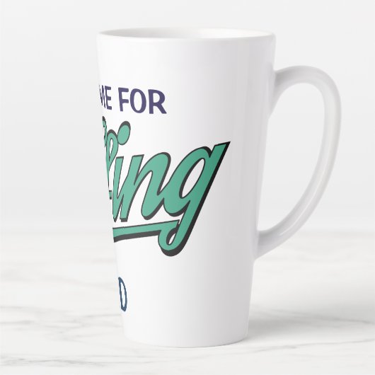 Golf Theme Funny Golfing Vater Grosse Latte Tasse (Rechts)