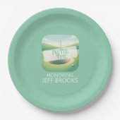 Golf Theme Green Party Pappteller (Vorderseite)
