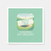 Golf Theme Green Party Serviette (Vorderseite)