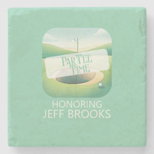 Golf Theme Green Party Steinuntersetzer