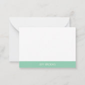 Golf Theme Green Personalisiert Mitteilungskarte (Rückseite)