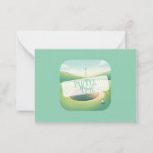Golf Theme Green Personalisiert Mitteilungskarte (Vorderseite)