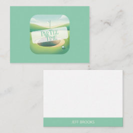 Golf Theme Green Personalisiert Mitteilungskarte