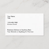 Golf Theme Landschaftliche Visitenkarten Visitenkarte (Rückseite)