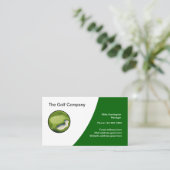Golf Theme Modern Logo Business Cards Visitenkarte (Stehend Vorderseite)