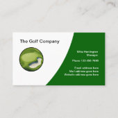Golf Theme Modern Logo Business Cards Visitenkarte (Vorderseite)