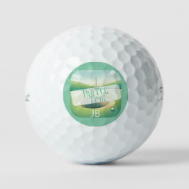 Golf Theme Par-T-Shirt Monogram Golf Balls Golfball