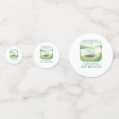 Golf Theme Personalisierter Tisch Confetti Konfetti (Vorderseiten)