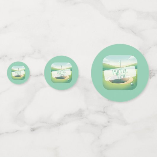 Golf Theme Personalisierter Tisch Confetti Konfetti (Rückseiten)