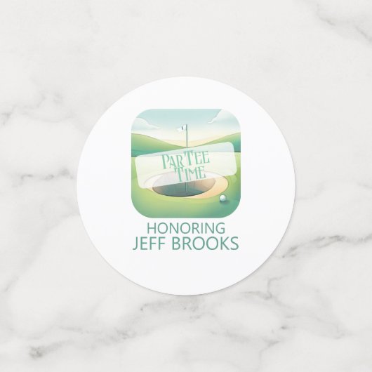 Golf Theme Personalisierter Tisch Confetti Konfetti (Klein Vorderseite)