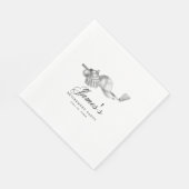 Golf Theme Retirement Party Custom Serviette (Ecke)