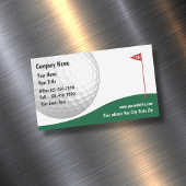 Golf Theme Simple Business Cards Magnet