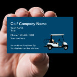 Golf Theme Simple Visitenkarte<br><div class="desc">Einfache Visitenkarte für ein Golfgeschäft,  das mit einem grafischen Bild eines Golfwagens entworfen wurde und Sie auf unseren Karten verwenden können oder durch Ihr eigenes Firmenlogo oder Image ersetzen können. Kann für einen Golfplatz,  Golfunterricht,  Verkauf von Golfwagen,  Service und Reparaturen verwendet werden.</div>