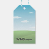 Golf Theme Tees the Season Name Geschenkanhänger (Rückseite)