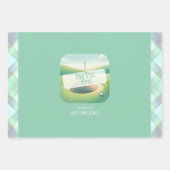 Golf Theme Wrapping Paper Flat Sheet Set 3 Geschenkpapier Set (Vorderseite)