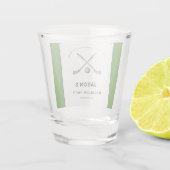 Golf Themed Bachelor Party-Favoriten Schnapsglas (Rückseite)