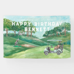Golf Themed Begrüßungsbanner der Geburtstagspart Banner
