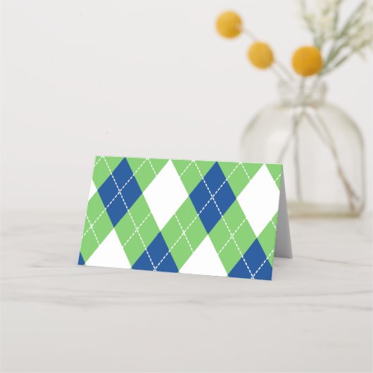 Golf Themed Buffets - Zelt Labels Platzkarte (Rückseite)