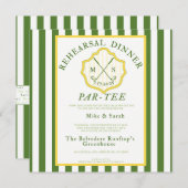 Golf Themed Einladung - "Par-T-Shirt" (Vorne/Hinten)