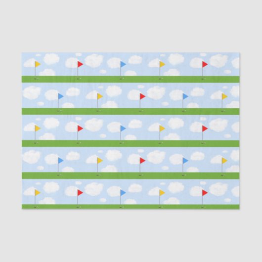 Golf Themed Feier Seidenpapier (Vorderseite)